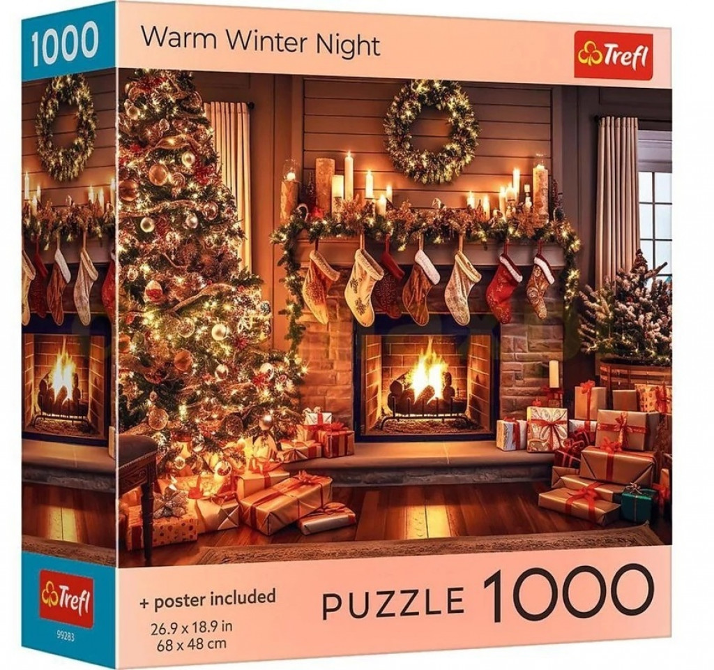 Trefl Trefl Puzzle 1000 USA Collection: Teplá zimná noc