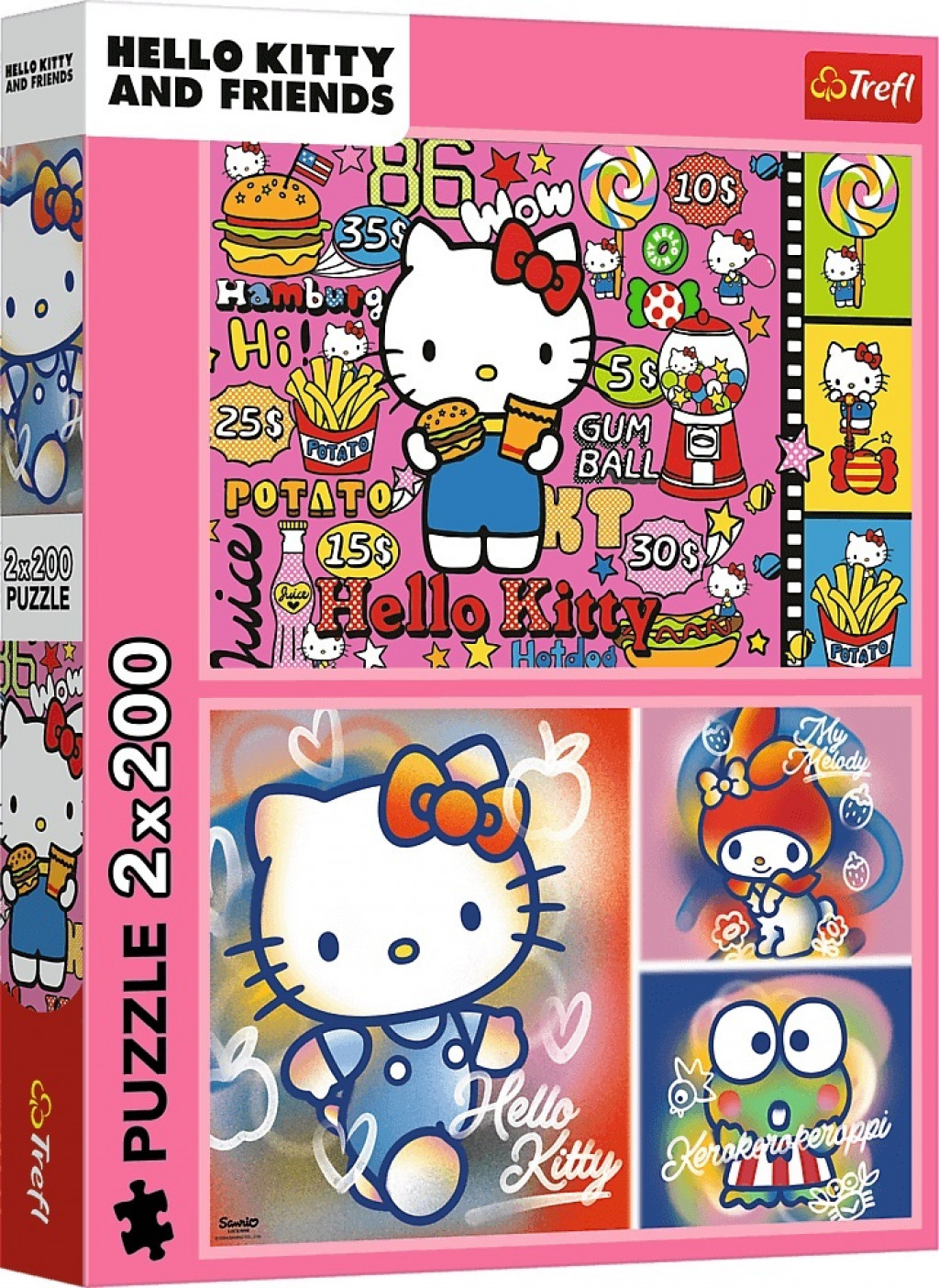 Trefl Trefl Puzzle Hello Kitty a priatelia 2x200 dielikov