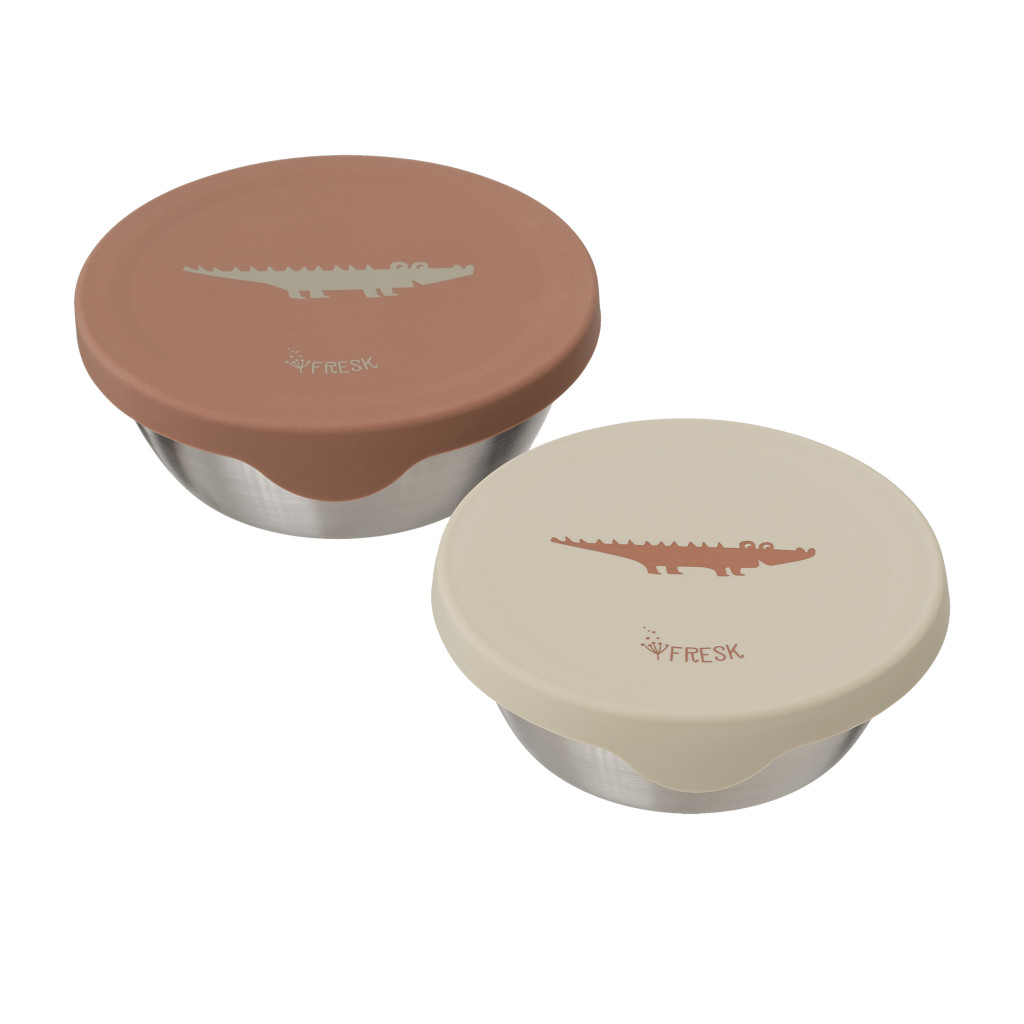 Fresk Súprava snack boxov - crocodile - 2ks