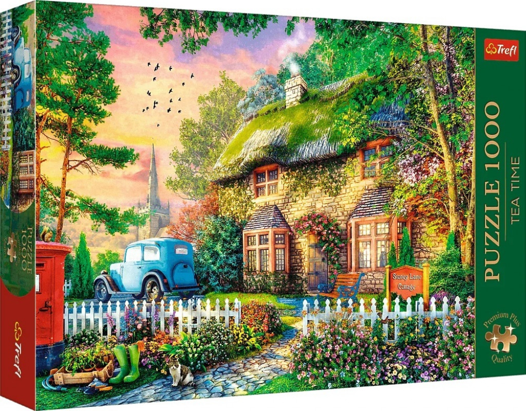 Trefl Trefl Puzzle 1000 Premium Plus Quality Tea Time Chata Stoney Lane