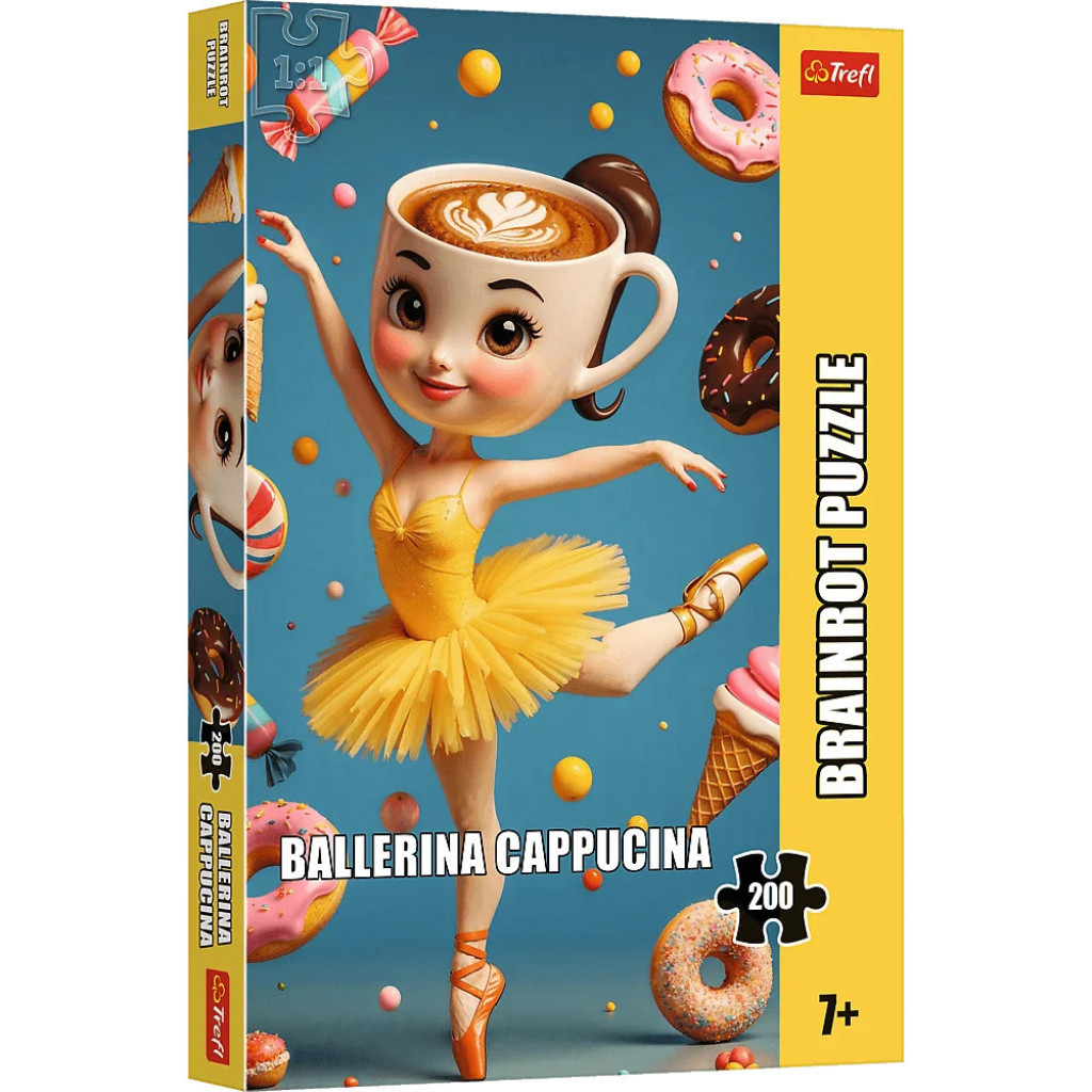 Trefl Trefl Puzzle 200 ks BrainRots, Ballerina Cappuccina