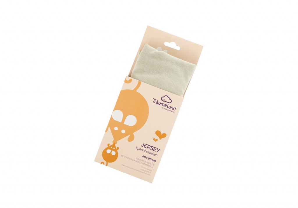 TRÄUMELAND prostěradlo jersey 40 x 90 Desert Sage