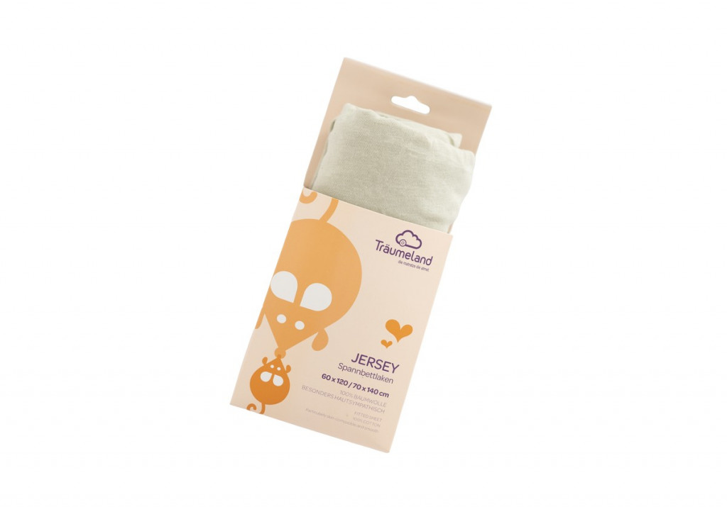 TRÄUMELAND prostěradlo jersey UNI Desert Sage