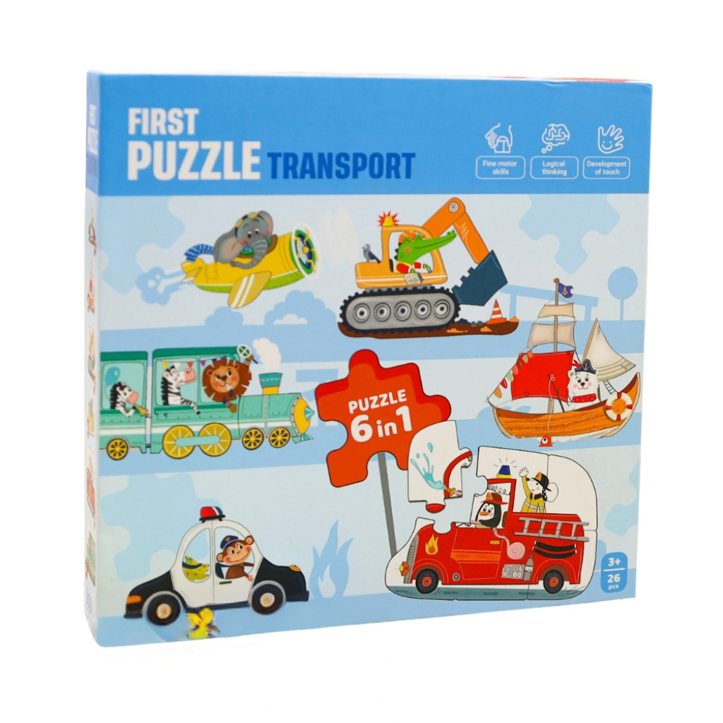 EDUkid Prvé puzzle Doprava 6v1