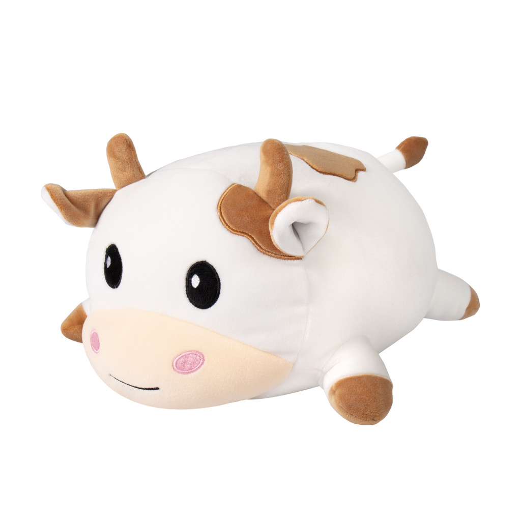 Albi Plyšový vankúš - Kravička biela