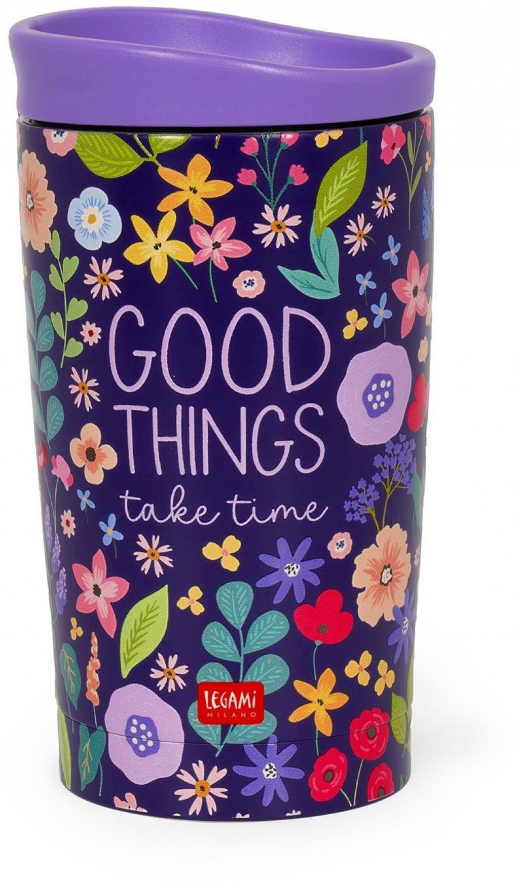Legami Vákuový termohrnček Legami Horúce a studené 275 ml - Kvety