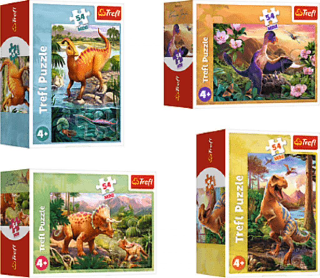 Trefl Trefl Mini puzzle 54 dielikov Dinosaurus