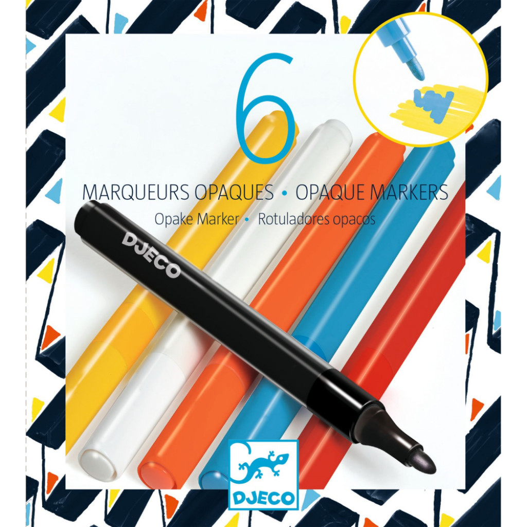 DJECO ENG: 6 opaque markers - Street Art