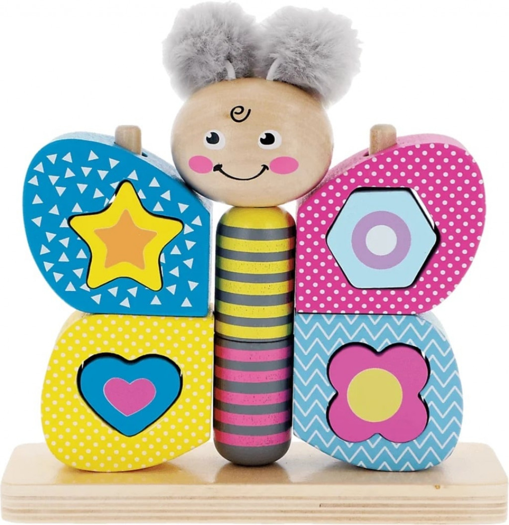 Trefl Trefl Drevená skladačka Hi Butterfly