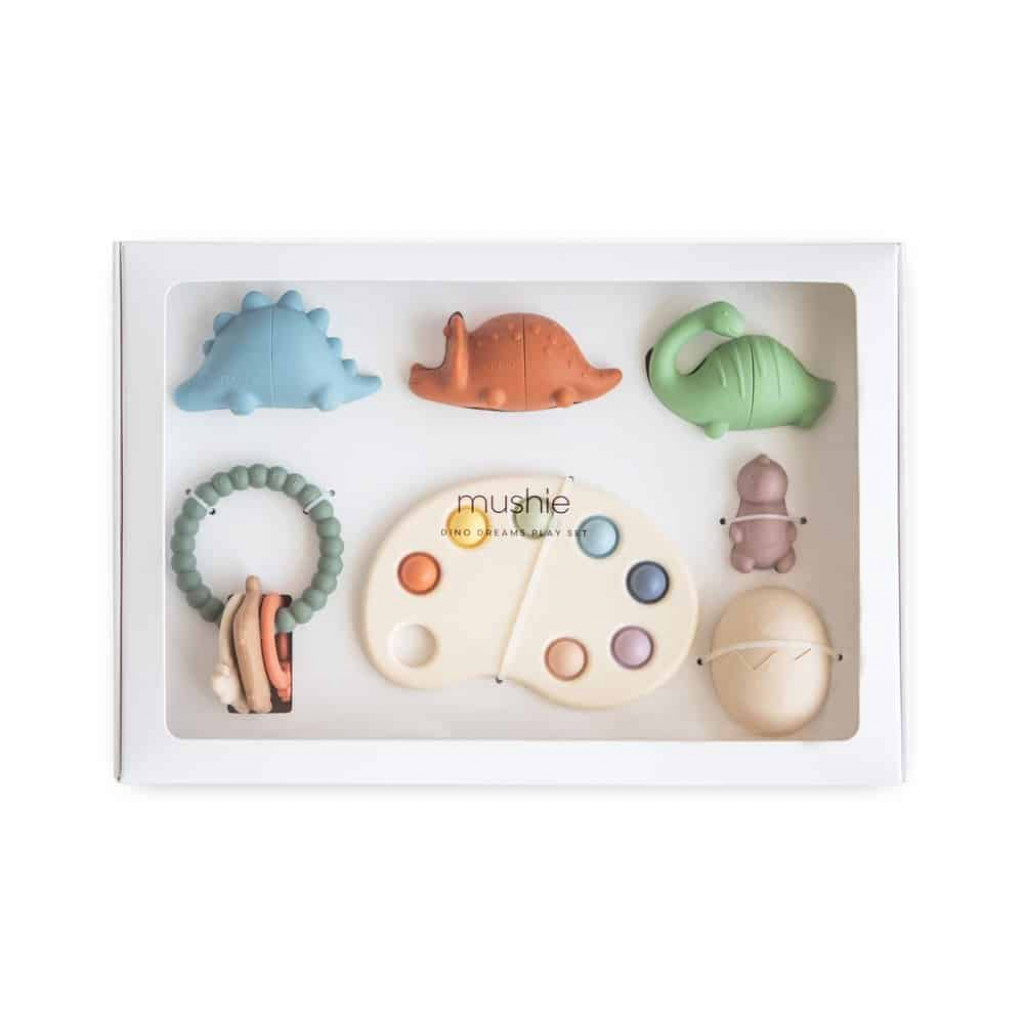 Mushie Darčekový set hračiek mushie - dino dreams