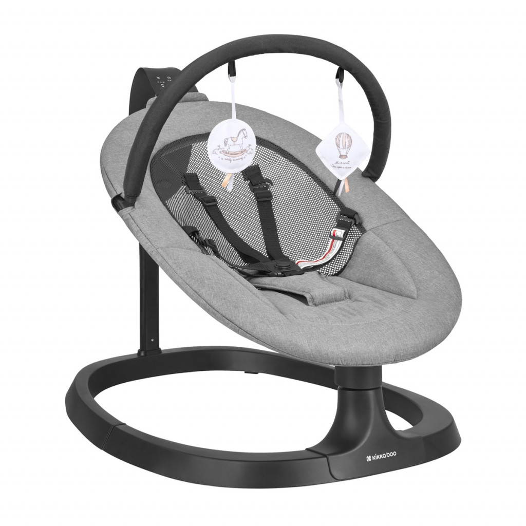 KikkaBoo Hojdacie lehátko elektrické Zazu Grey