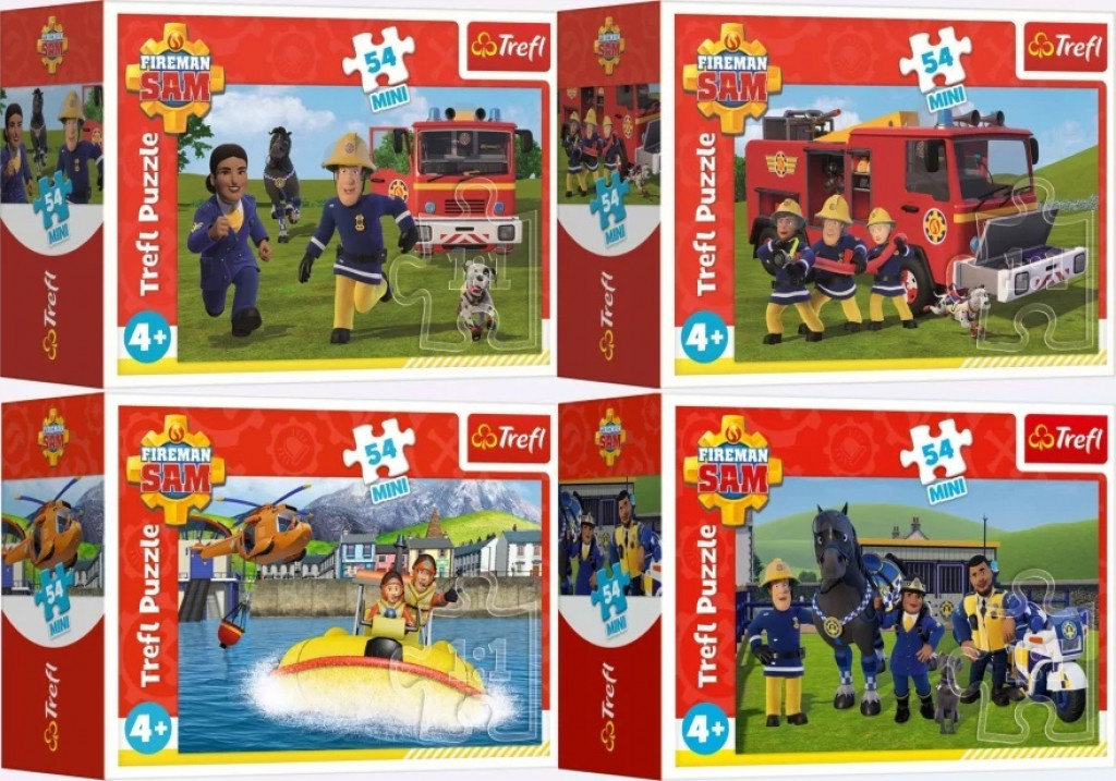 Trefl Trefl Mini puzzle 54 dielikov Fireman Sam v pohotovosti