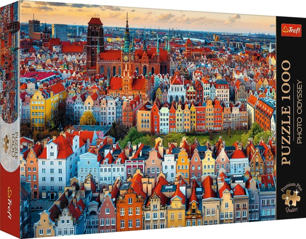 Trefl Trefl Puzzle 1000 Premium Plus Quality Foto Odysea: Pohľad na Gdansk, Poľsko