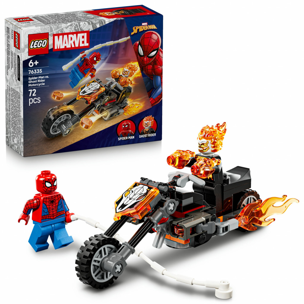 Lego® Spider-Man vs. Ghost Rider na motorke