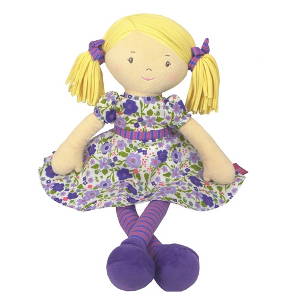 Bonikka Látková bábika 41cm (Peggy – fialové šaty)