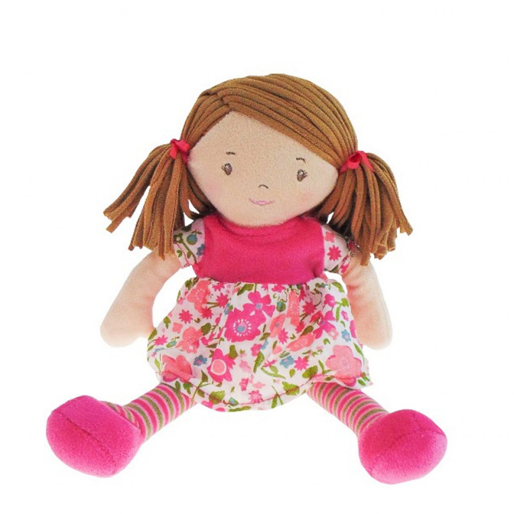 Bonikka Látková bábika 26cm (Malá Fran – ružové šaty)