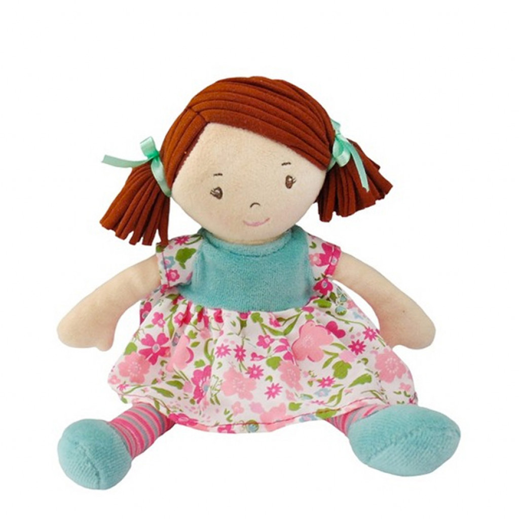 Bonikka Látková bábika 26cm (Malá Katy – ružovo-modré šaty)