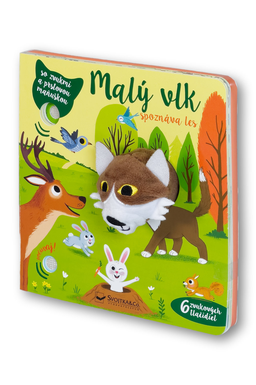Svojtka Malý vlk spoznáva les - so zvukmi a prstovou maňuškou
