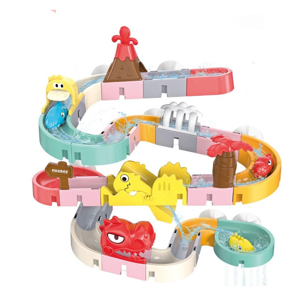 Sedola DIY Guľôčková dráha do vody Dino 43 ks