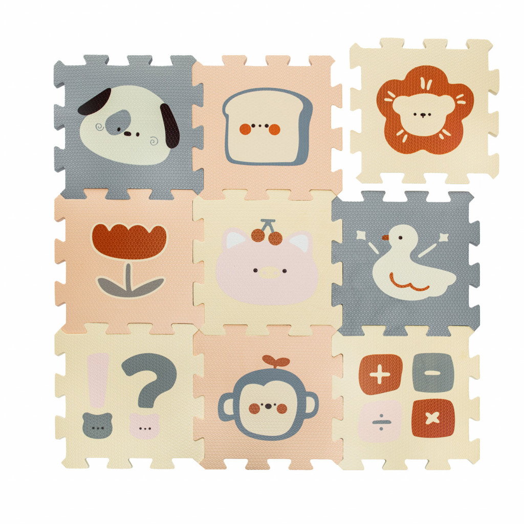 Zopa Penová podložka Puzzle 30x30 cm 9ks, Logic