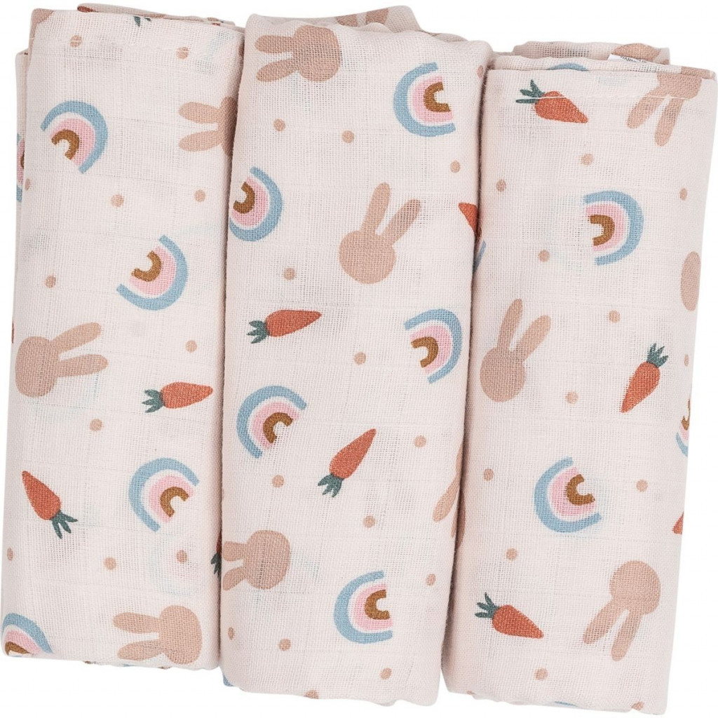 FREEON Bubaba Látkové plienky 3 ks Carrots and Rainbow