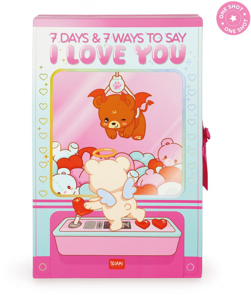 Legami Box so 7 prekvapeniami Legami - 7 dní, 7 spôsobov, ako povedať „Milujem ťa“ - Love