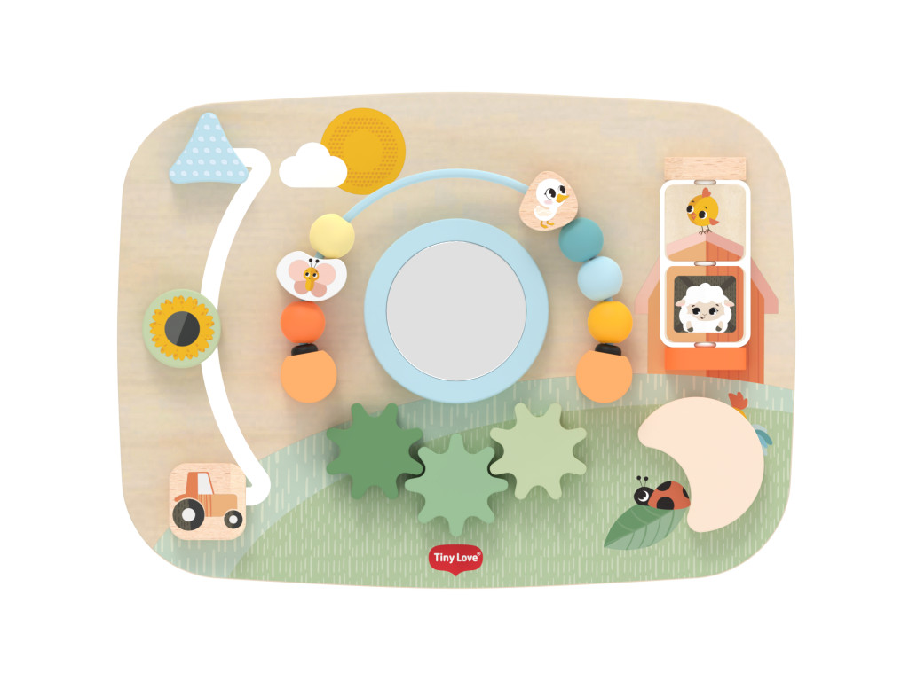 Tiny Love Pult s aktivitami drevený Farmers Funday