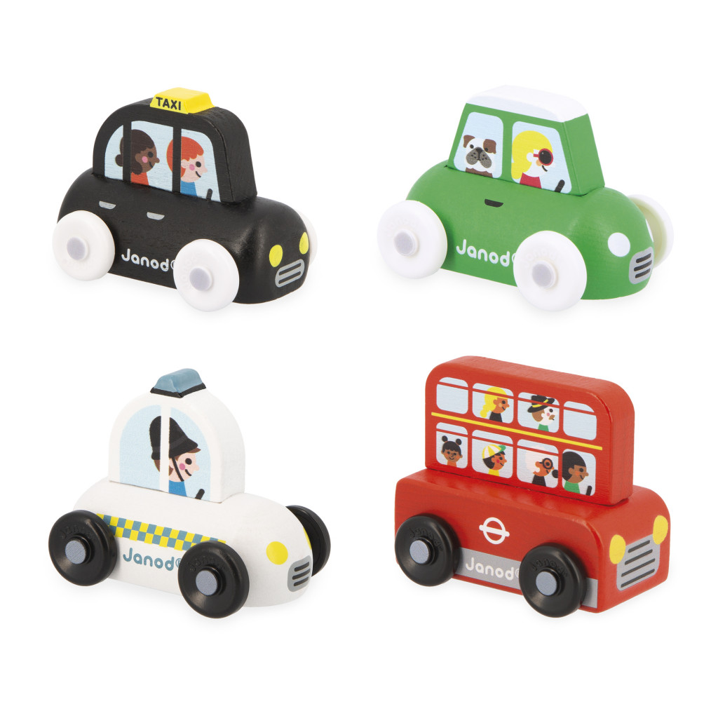 Janod Crossroads Drevené autíčka Veľká Británia