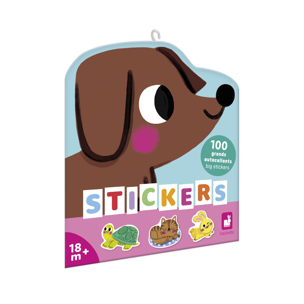 Janod Stickers Samolepky Domáce zvieratá 100 ks