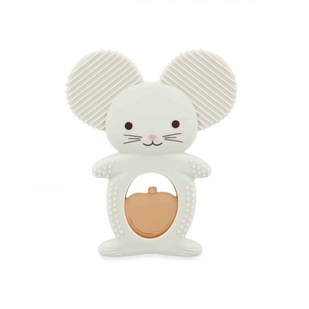 Kaloo Grignoti Silikónové hryzátko s chaldiacim efektom Myška