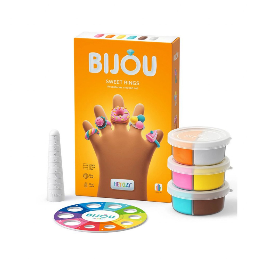 Hey Clay Hey Clay Bijou roztomilé prstienky