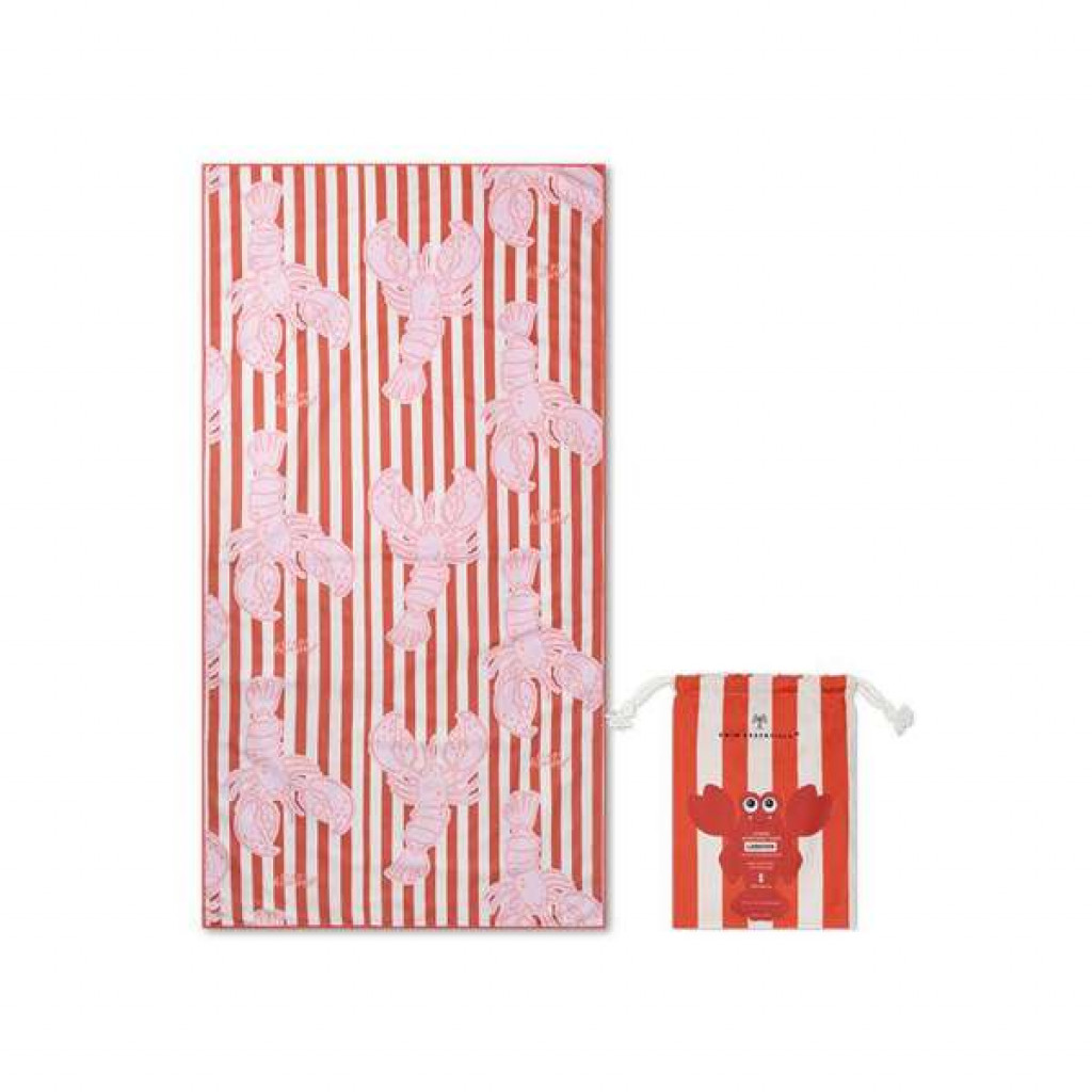 Swim Essentials Plážový uterák z mikrovlákna Homár 180 x 90 cm