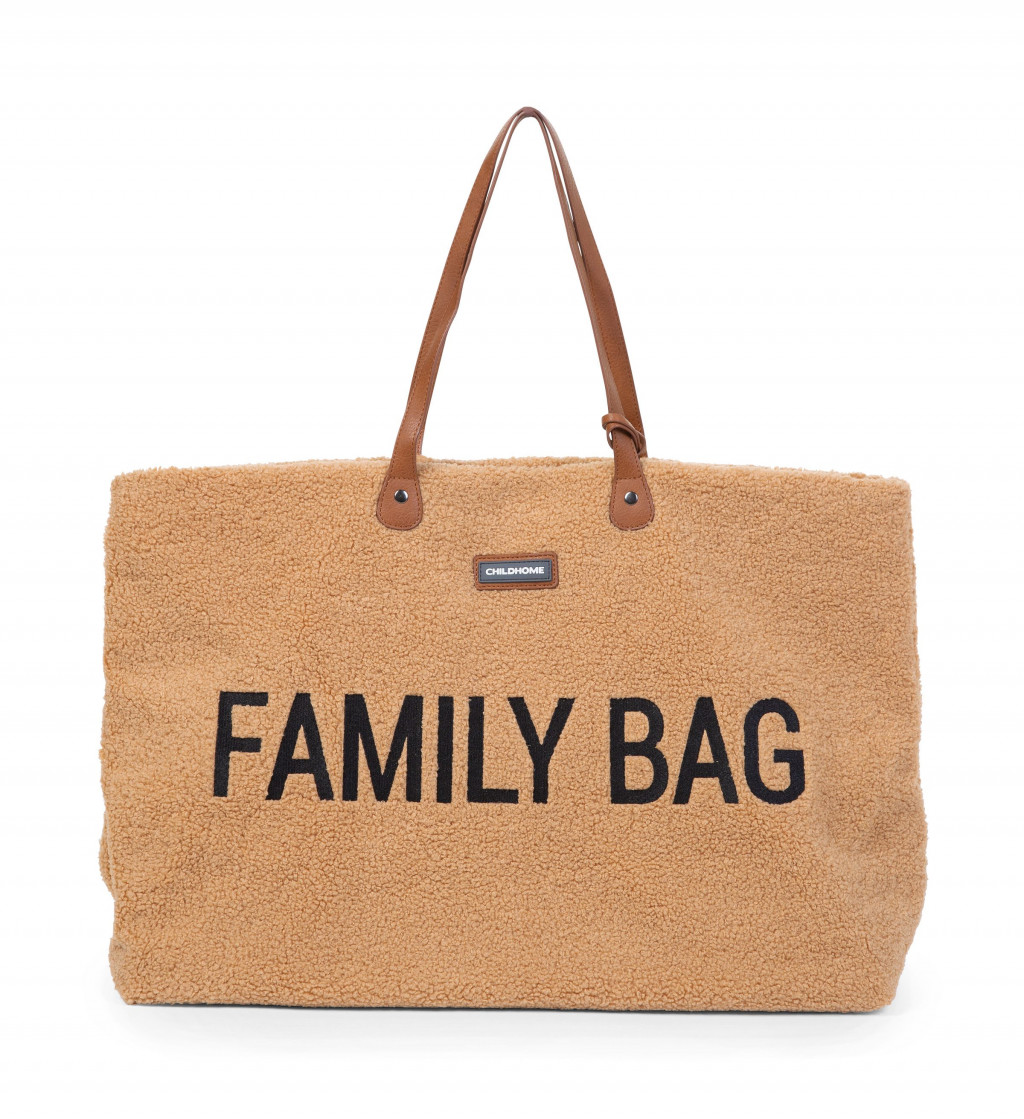 Childhome Cestovná taška Family Bag Teddy Beige
