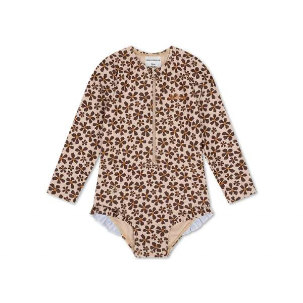 Swim Essentials Plavky s dlhým rukávom s UPF 50+ Wild Flower