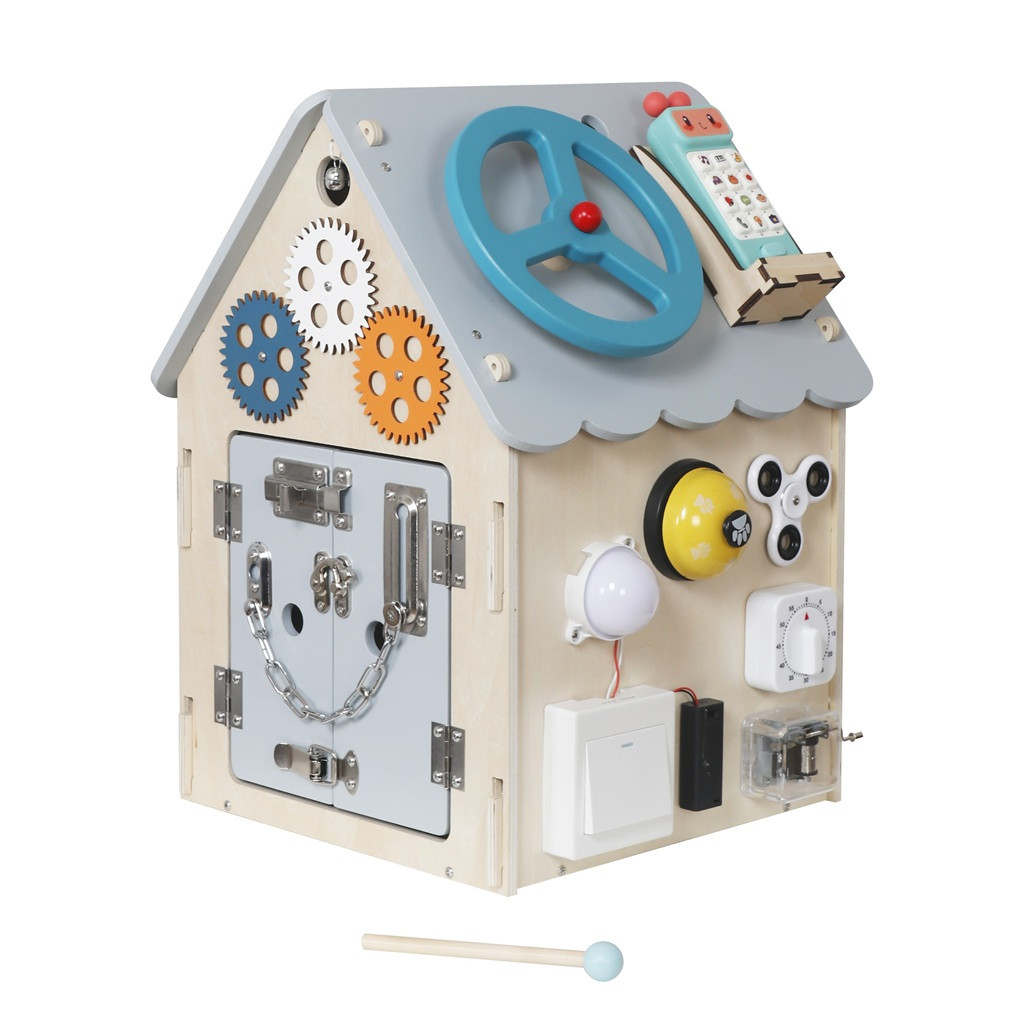 2Kids Toys Activity board Domček šedý