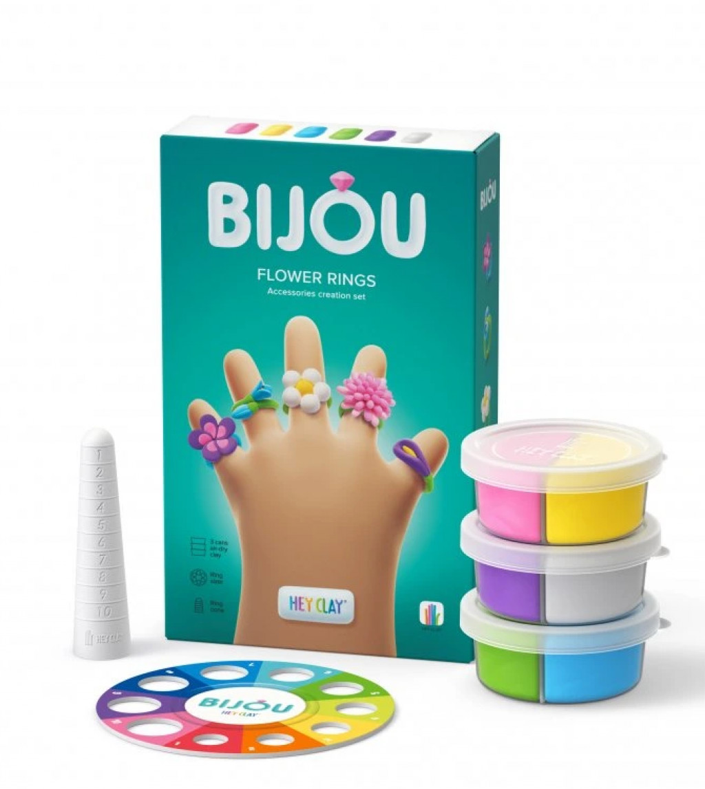Hey Clay Hey Clay Bijou kvetinové prstienky