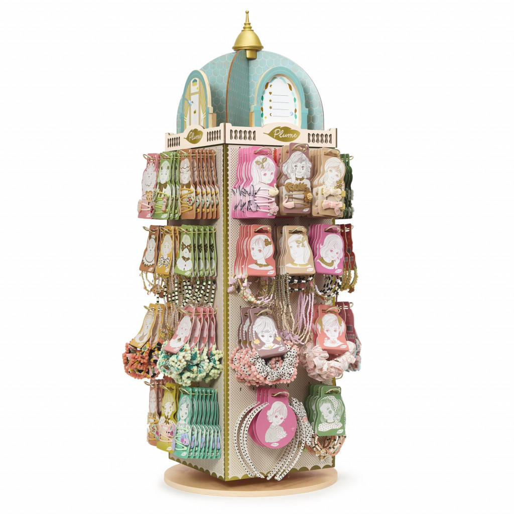 DJECO Veľký display pre šperky a vlasové doplnky Plume