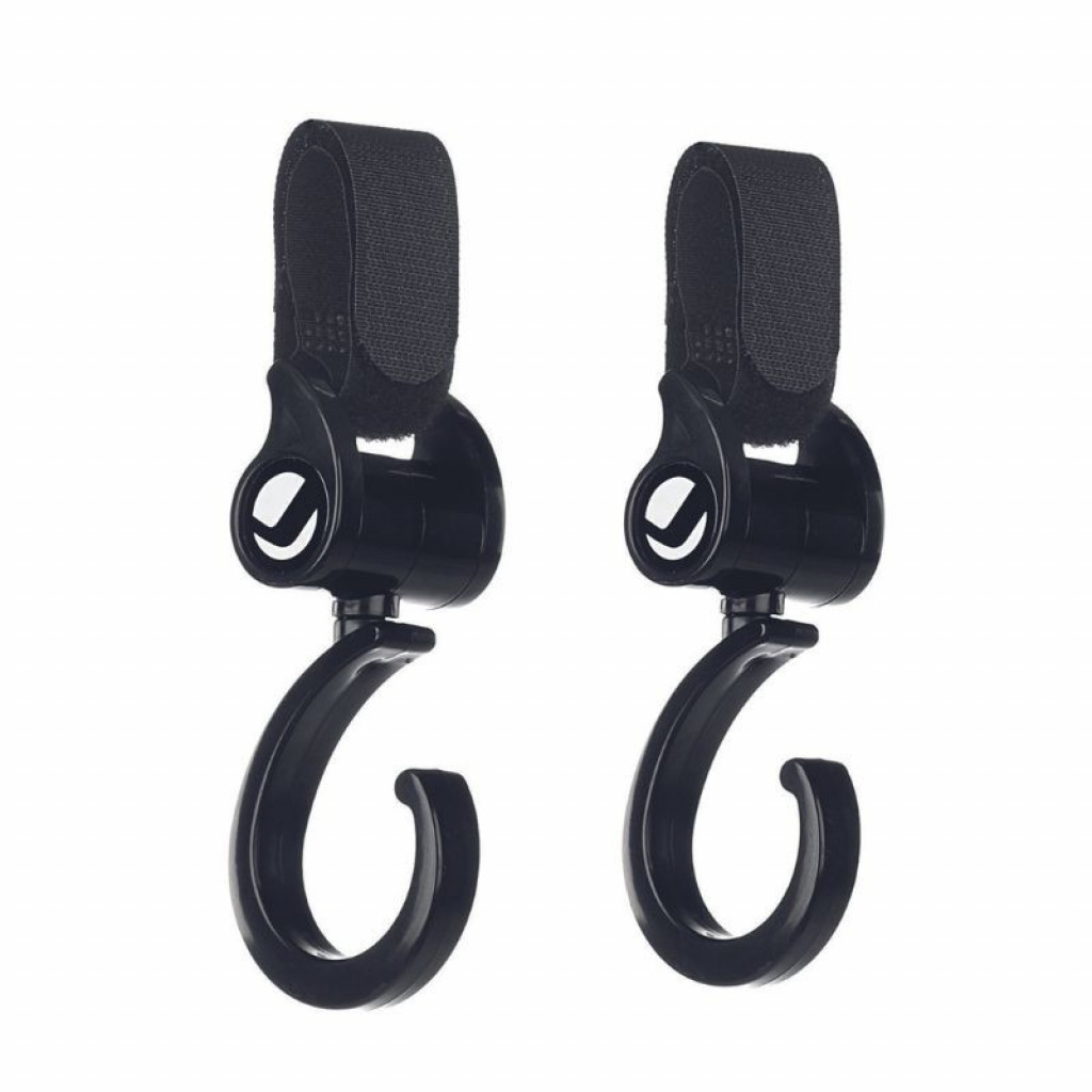 Jané Háčiky na kočík 2 ks Black