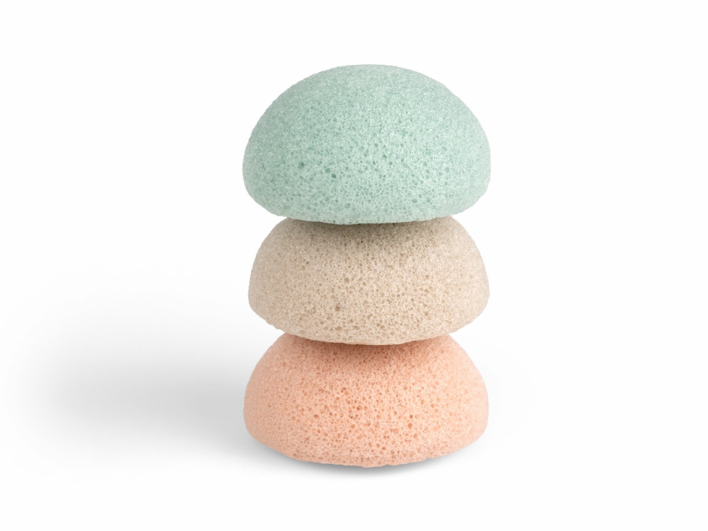 Jané Umývacia huba prírodná Konjac 3 ks