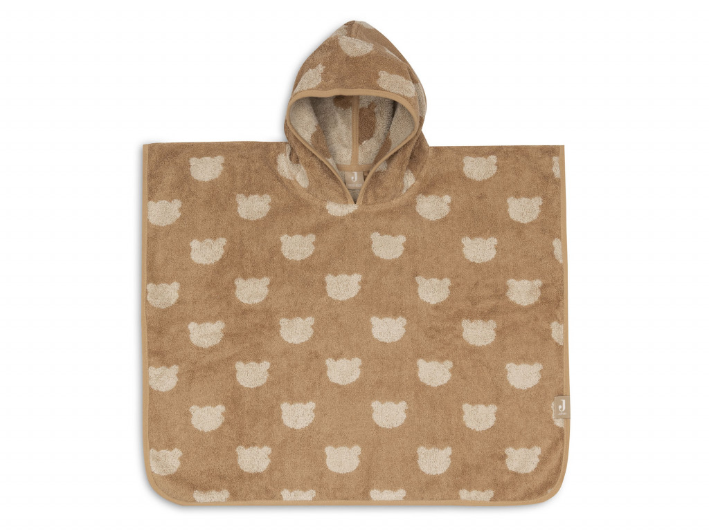 Jollein Osuška pončo froté Jacquard Teddy Bear