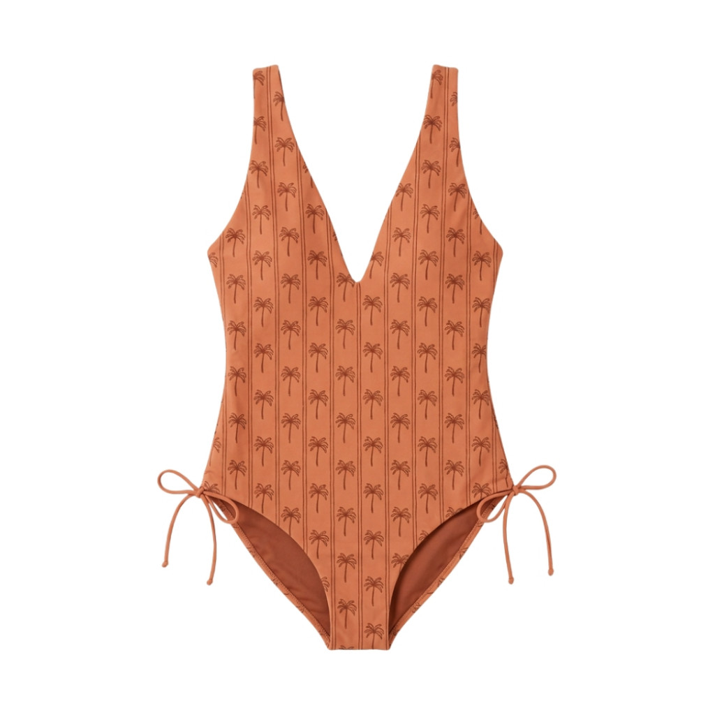 Swim Essentials Dámske jednodielne plavky s UPF 50+ Palm Tree