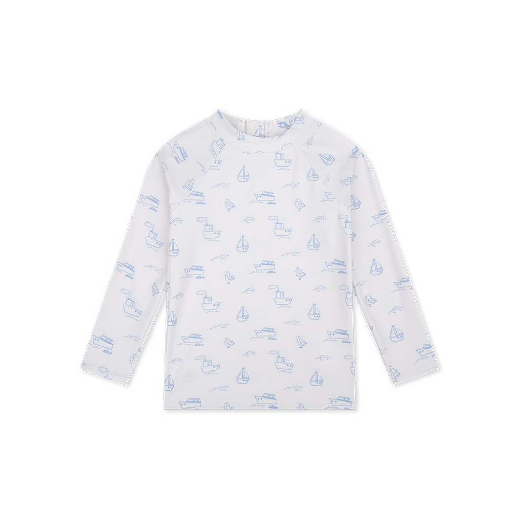 Swim Essentials Kúpacie tričko s UPF 50+ Little Seagull Biele