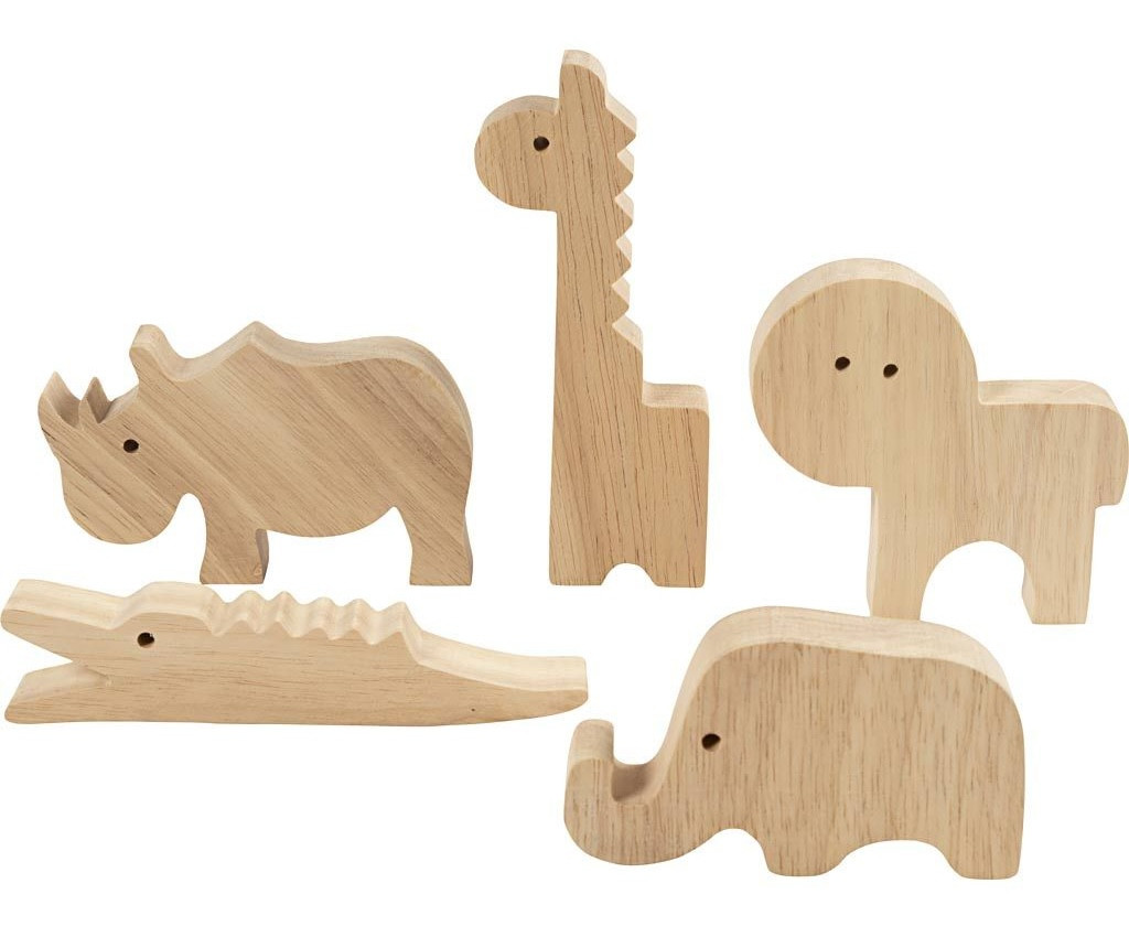 Creativ Company Kreatívna sada Safari zvieratá drevené