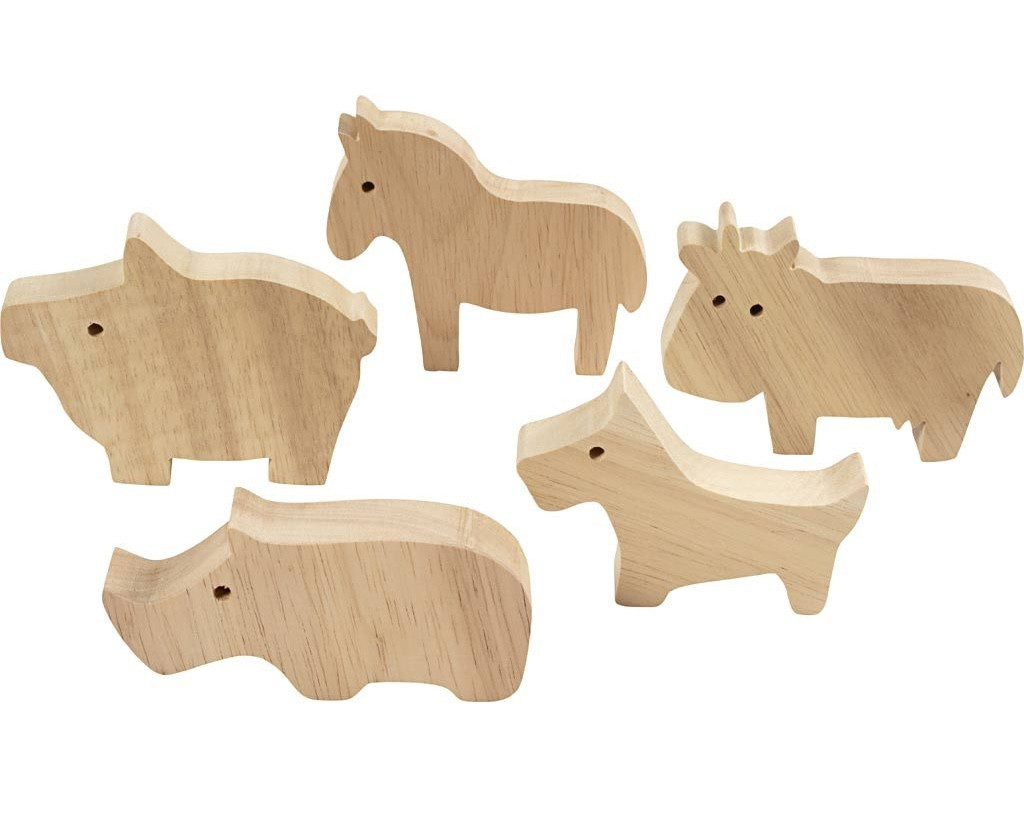Creativ Company Kreatívna sada Zvieratá z farmy drevené