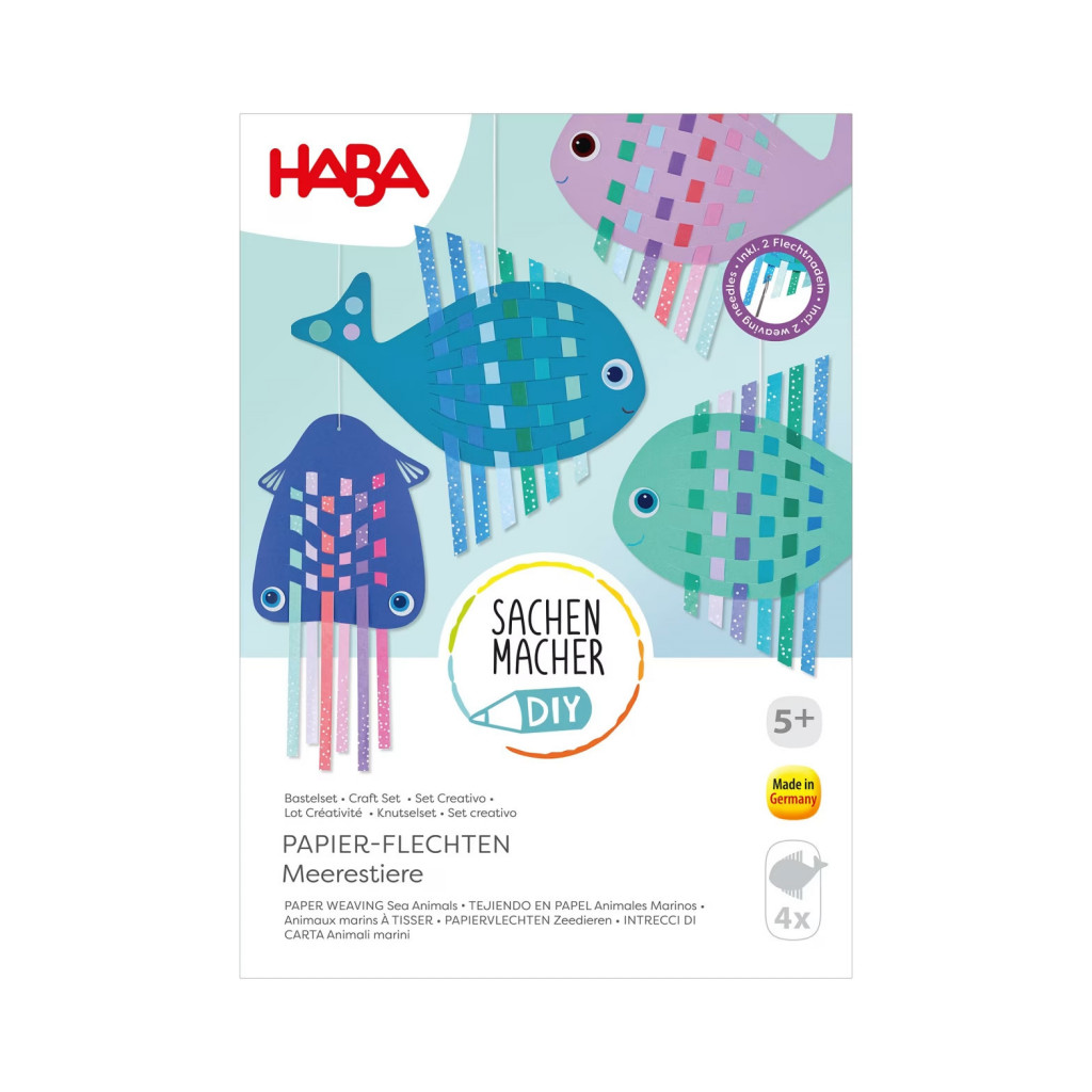 Haba Kreatívna sada Prepletanie papiera Morské zvieratká