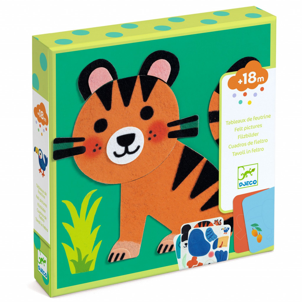 DJECO Plstené obrázky Mäkké zvieratká