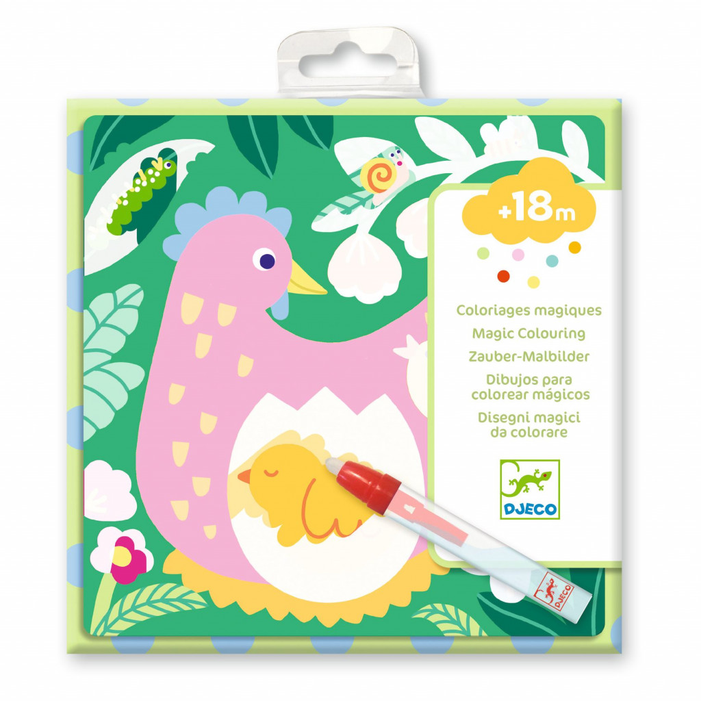 DJECO Magické vyfarbovanie vodou Mamička a mláďatko