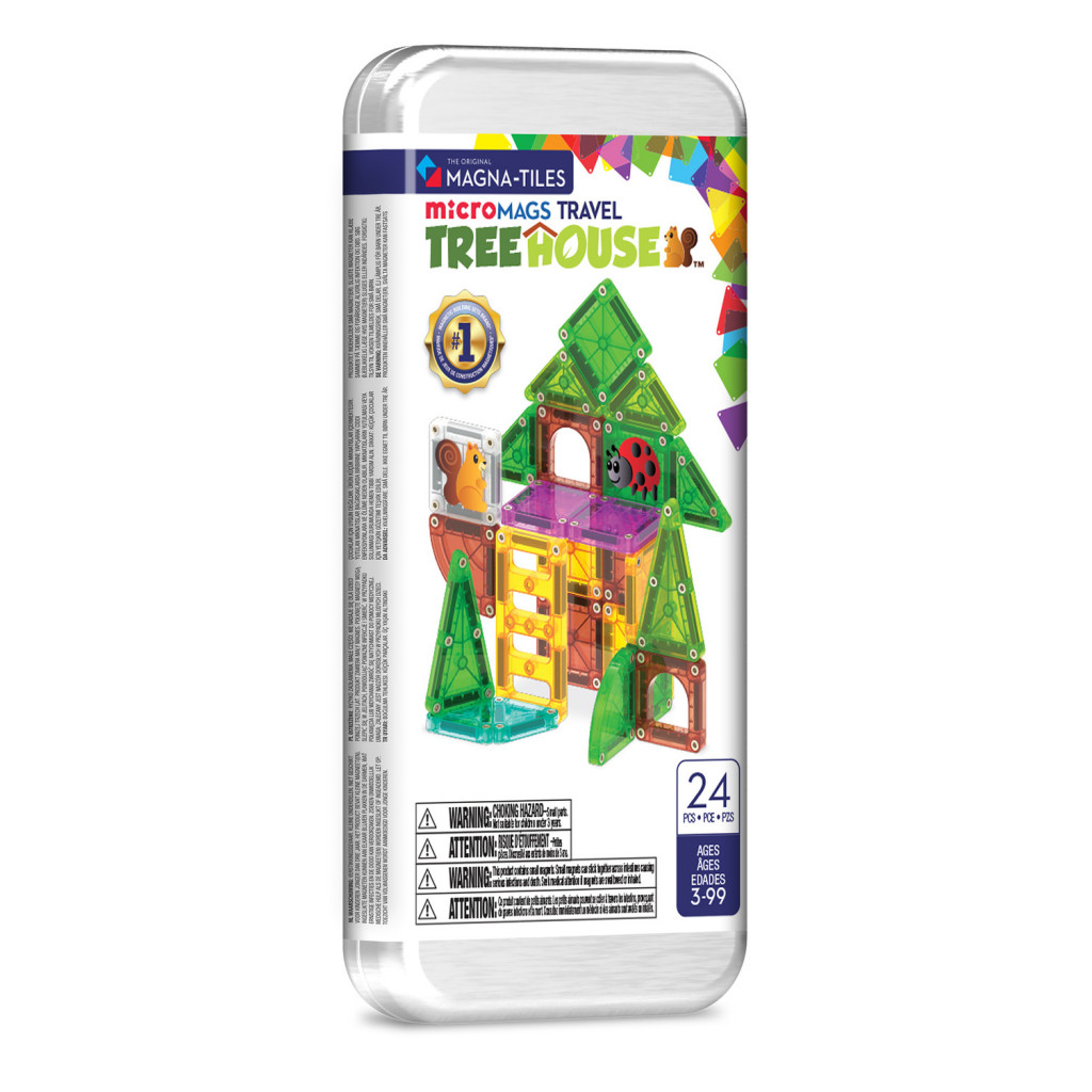 Magna-Tiles Magnetická stavebnica microMAGS Treehouse Travel Set 24 dielov