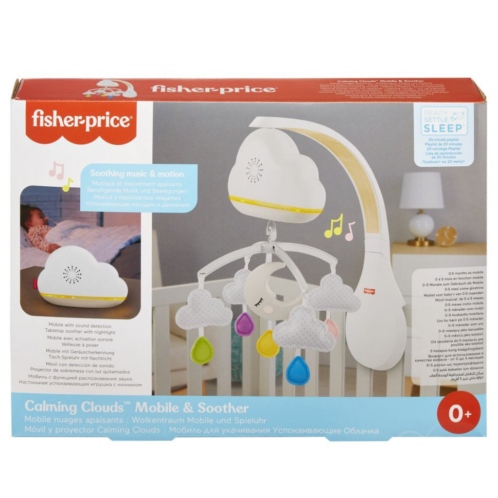 Mattel Fisher Price kolotoč a uspáváčik CALMING CLOUDS™