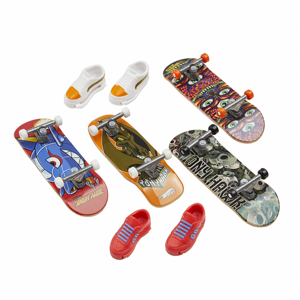 Mattel Hot Wheels skates 4ks fingerboard a topánky asst  